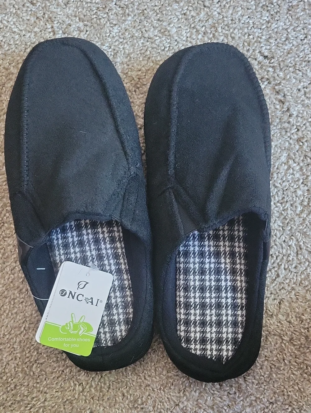 Men’s Black Slip-On Casual Loafers